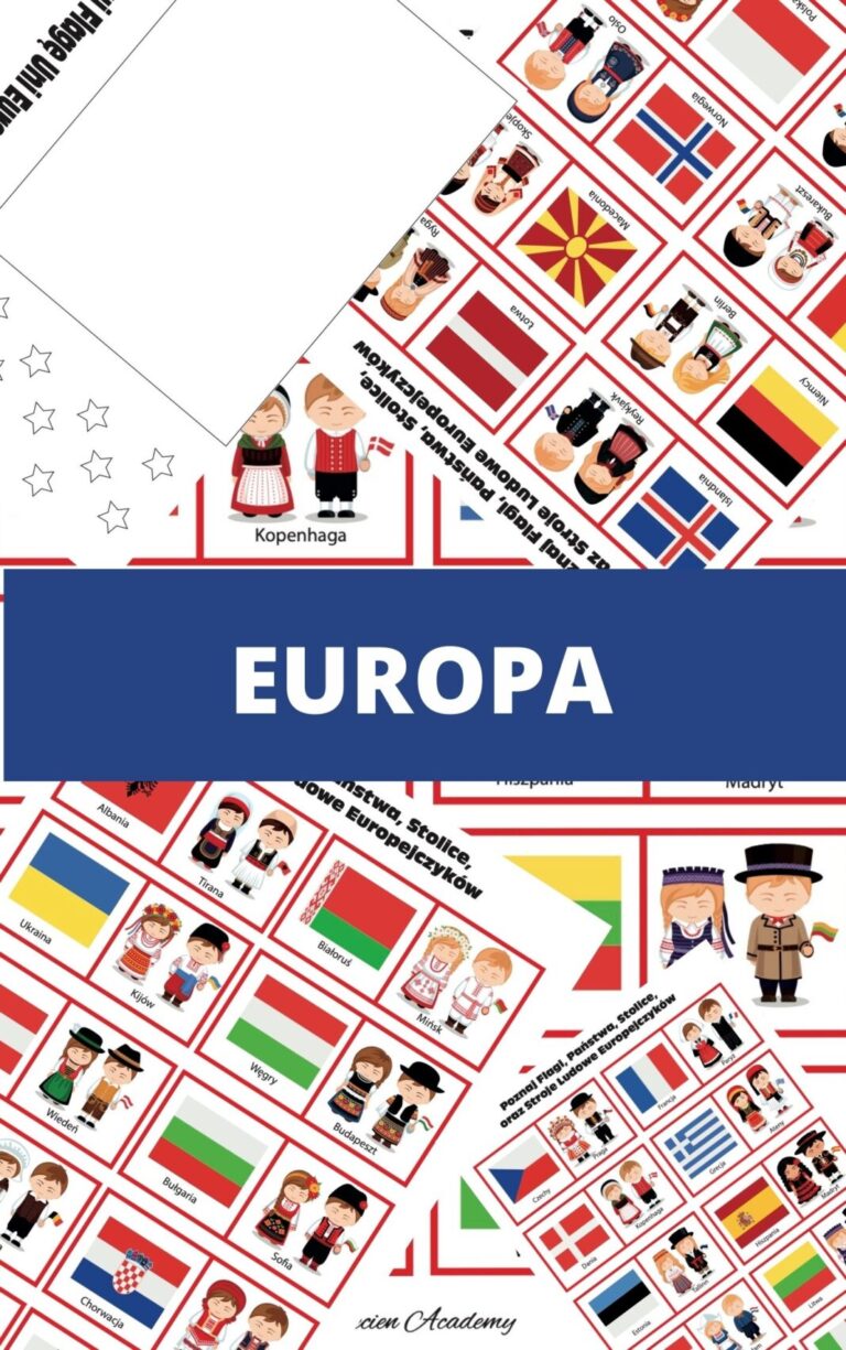 Europa – karty pracy