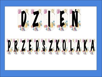 dzien przedszkolaka girlanda