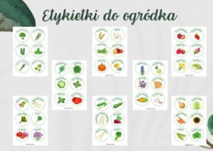 Etykietki do ogródka
