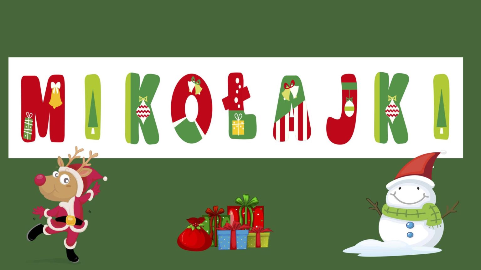 Mikołajki — girlanda