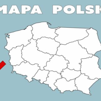 konturowa mapa polski