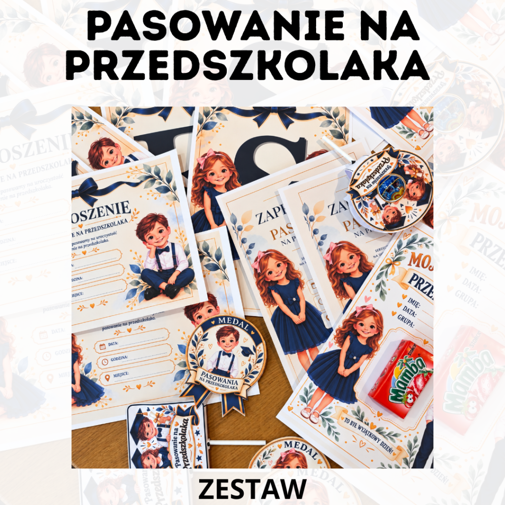 Pasowanie na przedszkolaka (zestaw)