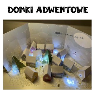 Kalendarz adwentowy — domki