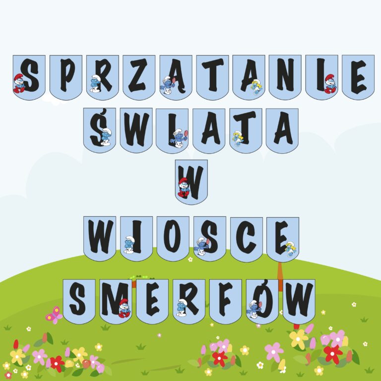 Sprzątanie świata w wiosce Smerfów