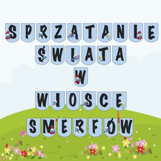 Sprzątanie świata w wiosce smerfów