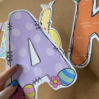 Wielkanoc Kolorowe Litery