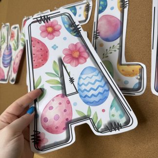 Girlanda Wielkanoc – Wiosenne Litery