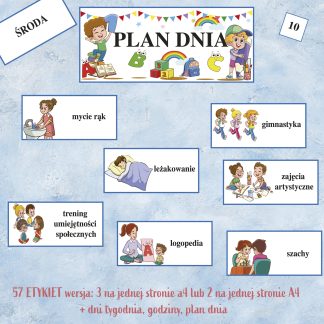 PLAN DNIA – zestaw etykiet PDF