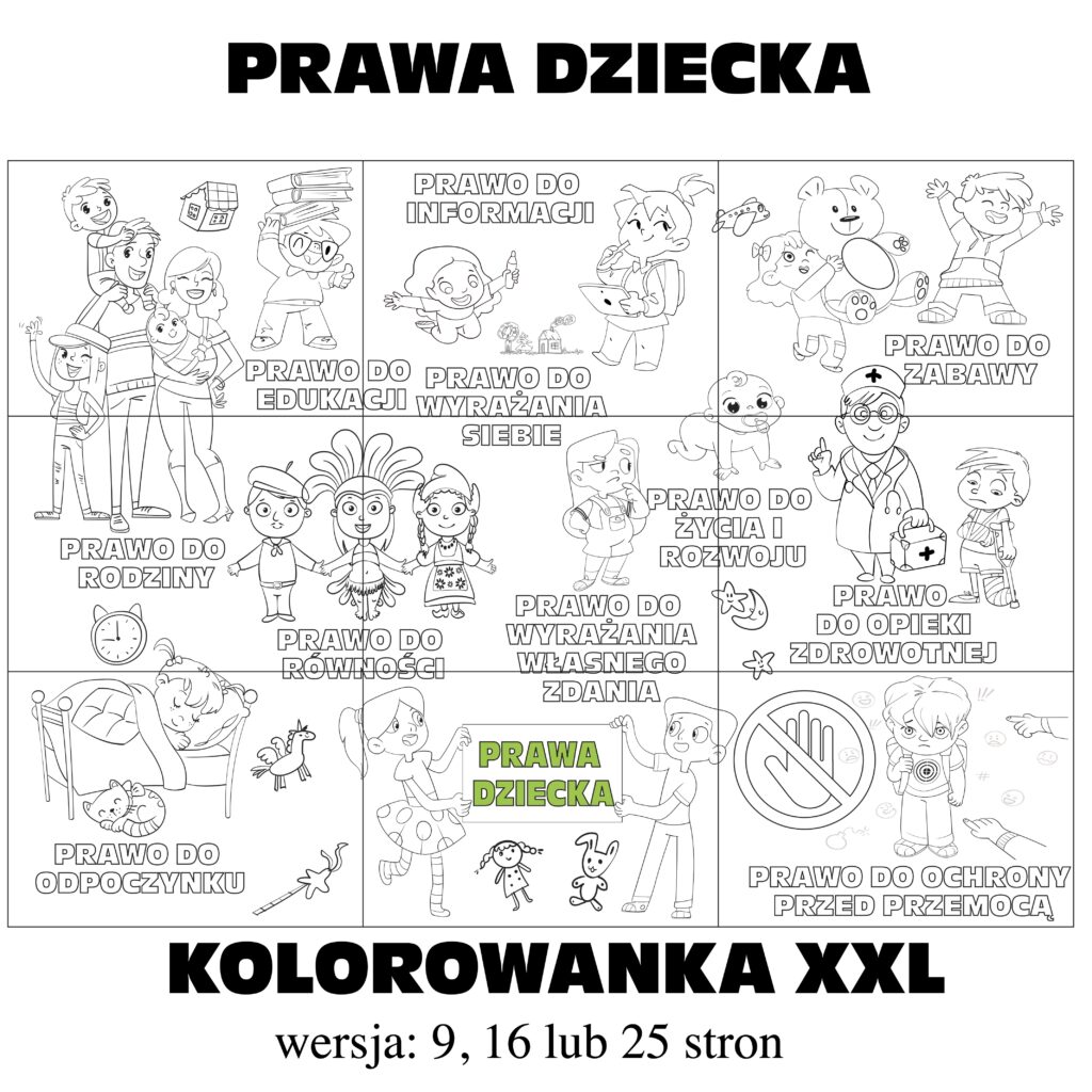 Prawa Dziecka – Kolorowanka XXL