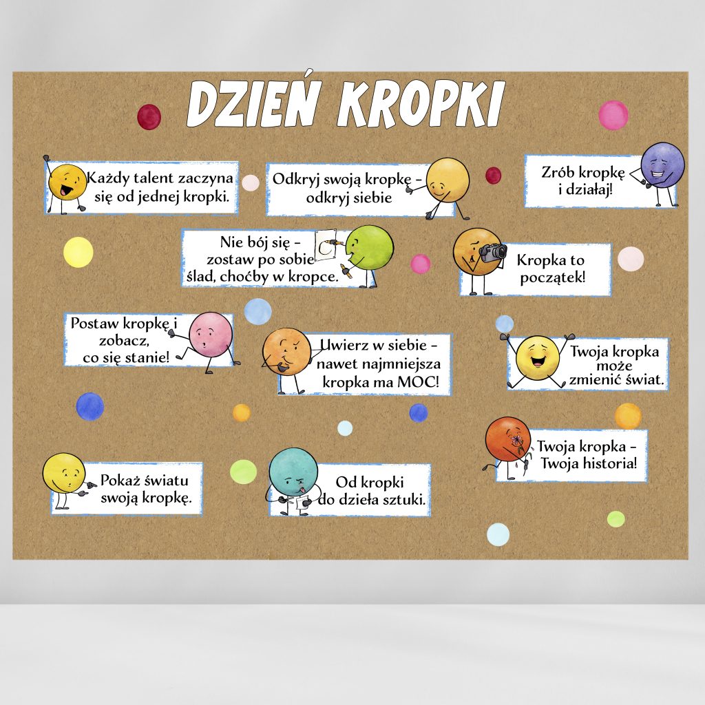 Gazetka Dzień Kropki – materiał do druku PDF, Kwiecień Academy