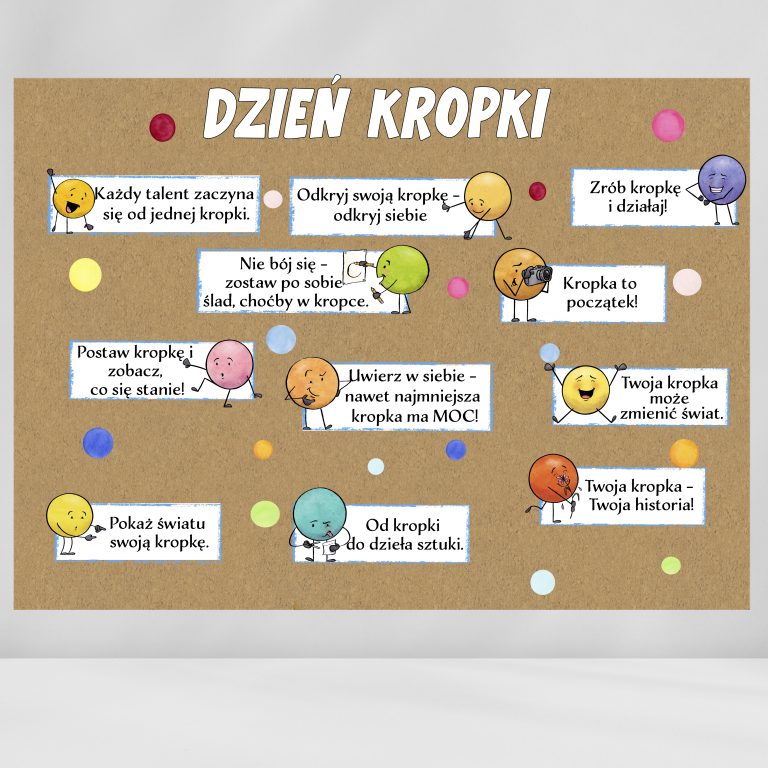 Gazetka Dzień Kropki – materiał do druku PDF, Kwiecień Academy