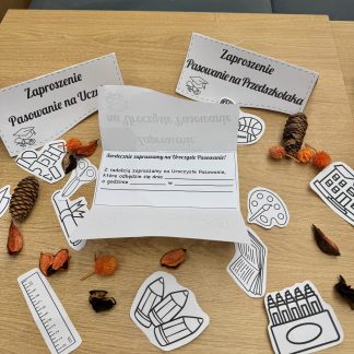 Zaproszenie na Pasowanie - do pokolorowania