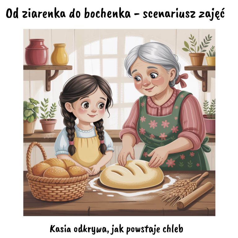 Od ziarenka do bochenka — scenariusz zajęć – materiał do druku PDF, Kwiecień Academy