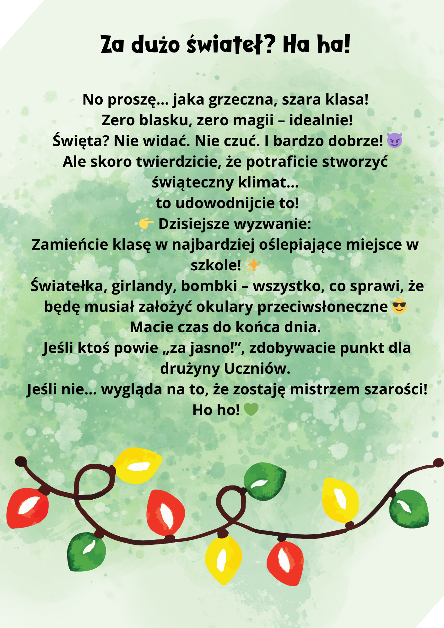Grinch kontra Uczniowie – Kalendarz Adwentowy pełen psot i wyzwań! - obrazek 3