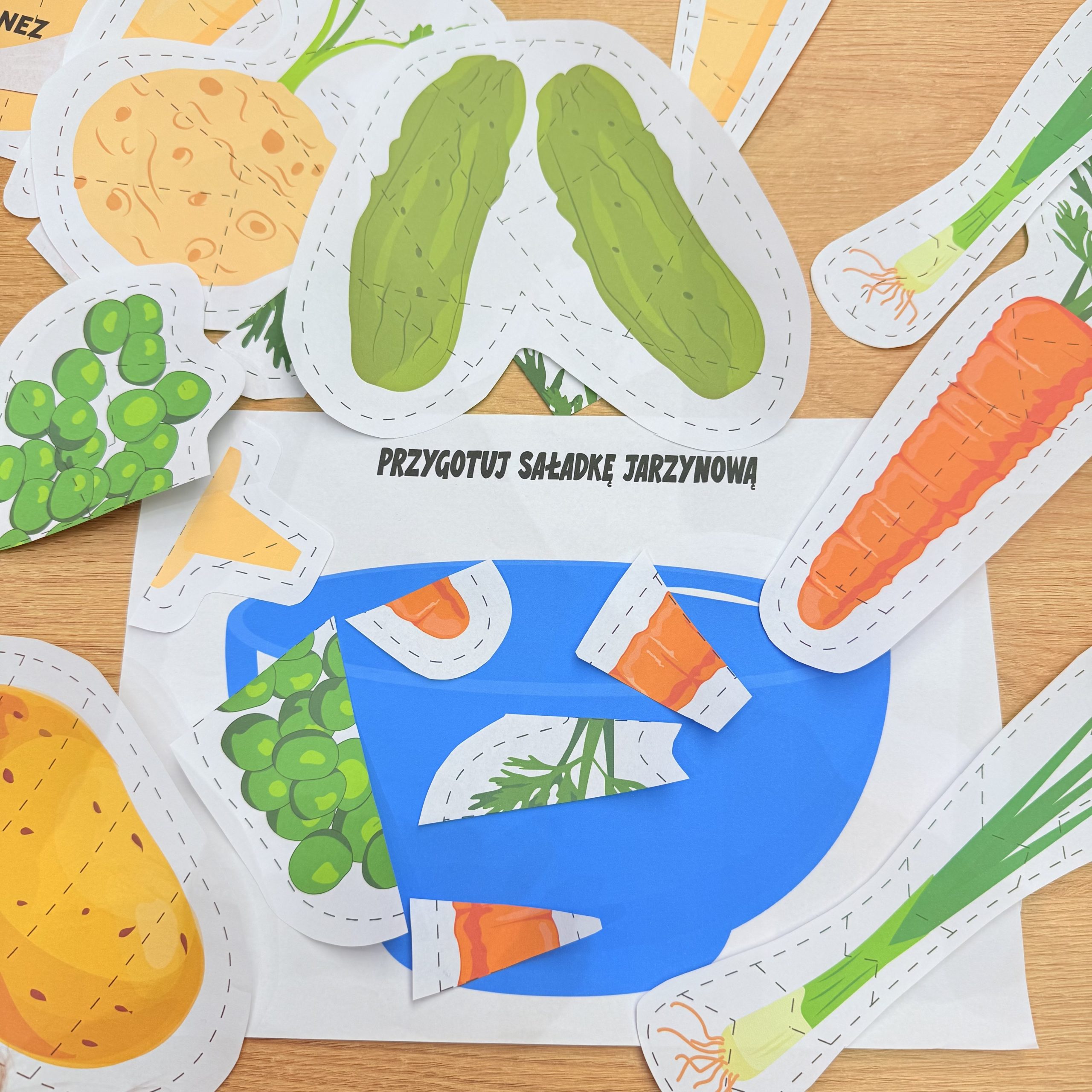 Wycinanki Sałatka jarzynowa
