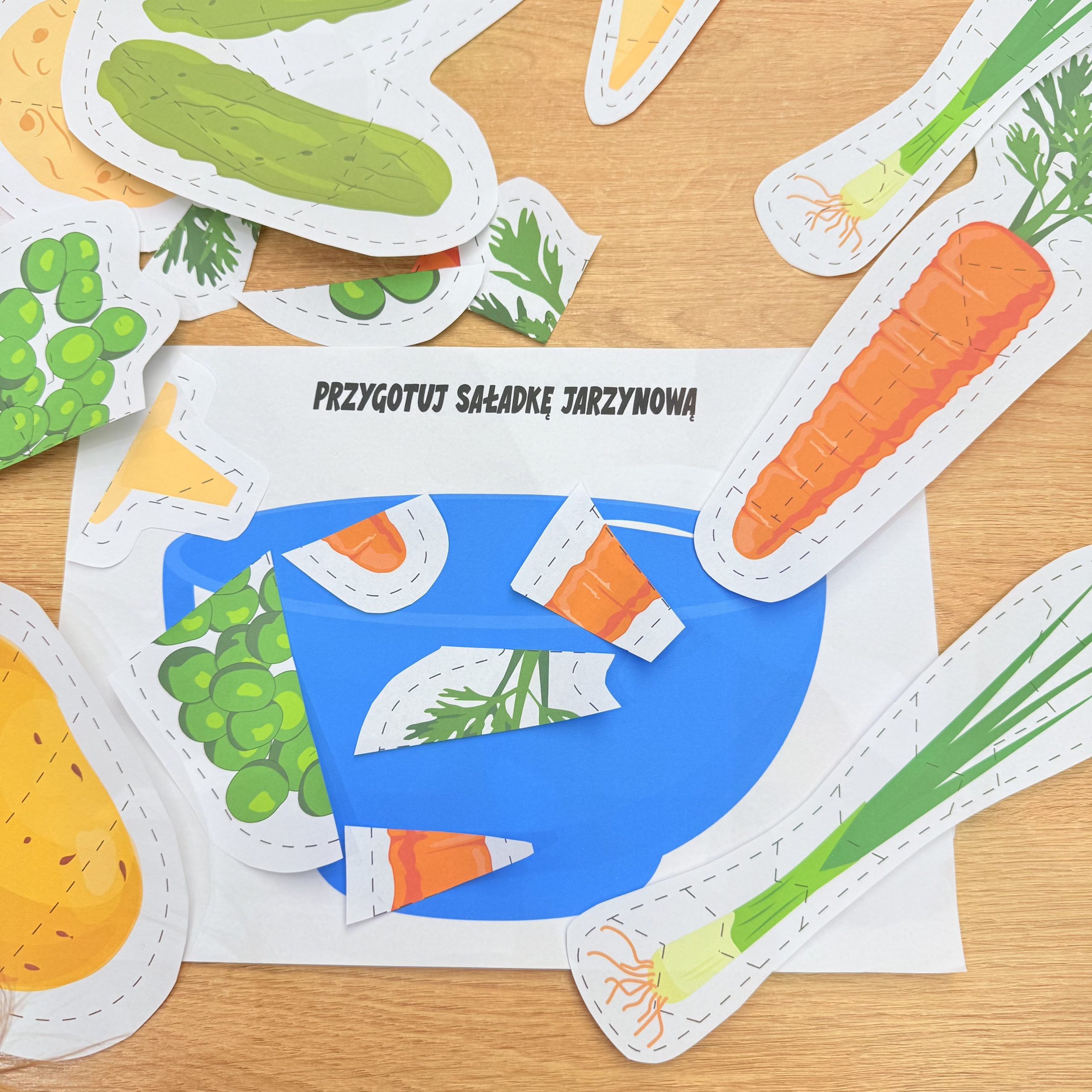 Wycinanki - Sałatka jarzynowa - obrazek 2