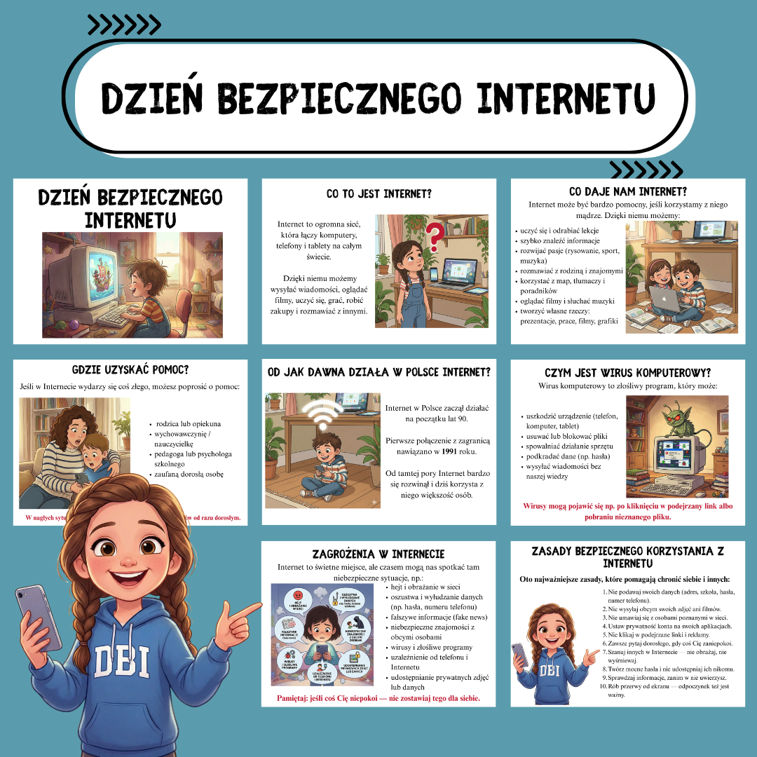 gazetka szkolna na Dzień Bezpiecznego Internetu