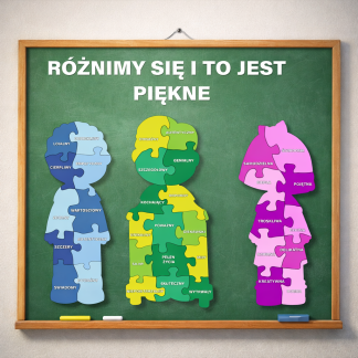 Gazetka na Dzień Świadomości Autyzmu - Różnimy się i to jest piękne