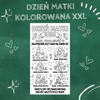 Kolorowanka XXL Dzień Matki