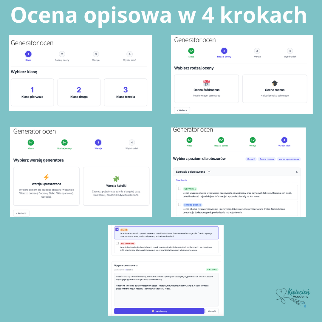 Dostęp do Generatora Ocen Opisowych - obrazek 2