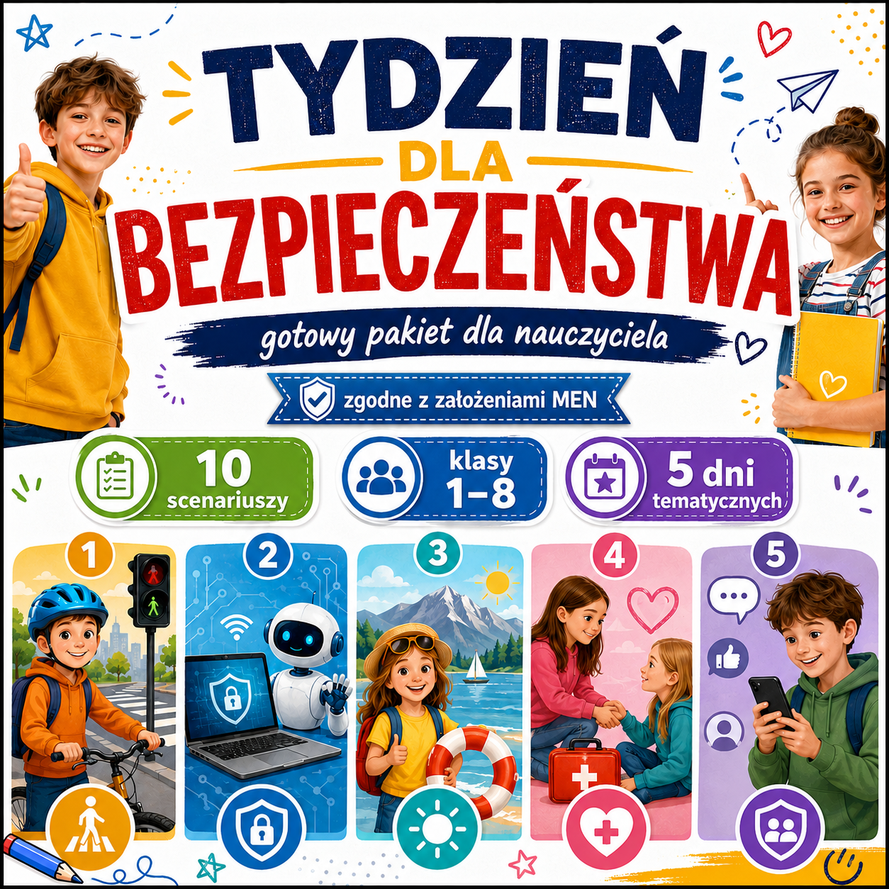 Tydzień dla Bezpieczeństwa – gotowy pakiet dla nauczyciela
