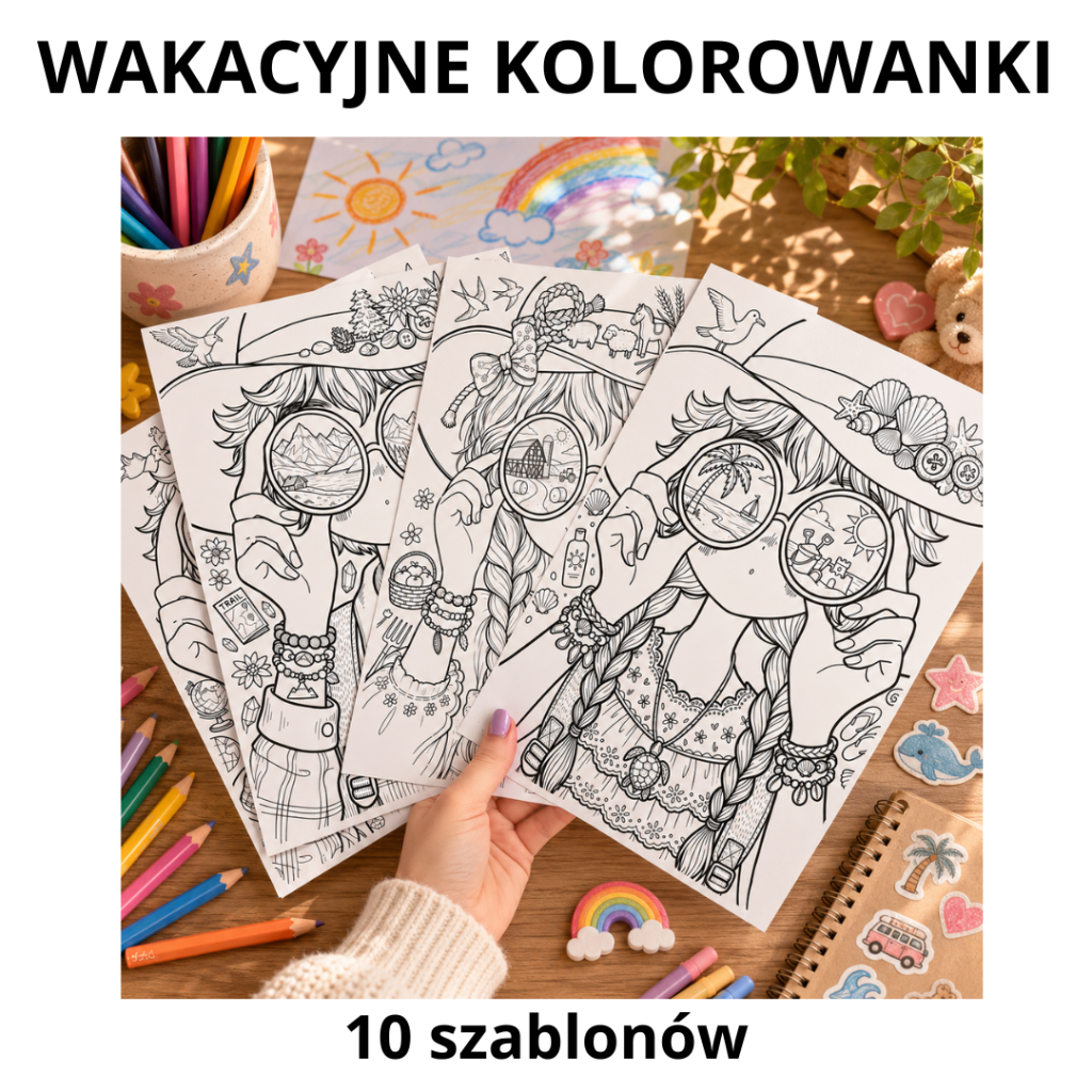 Wakacyjne kolorowanki