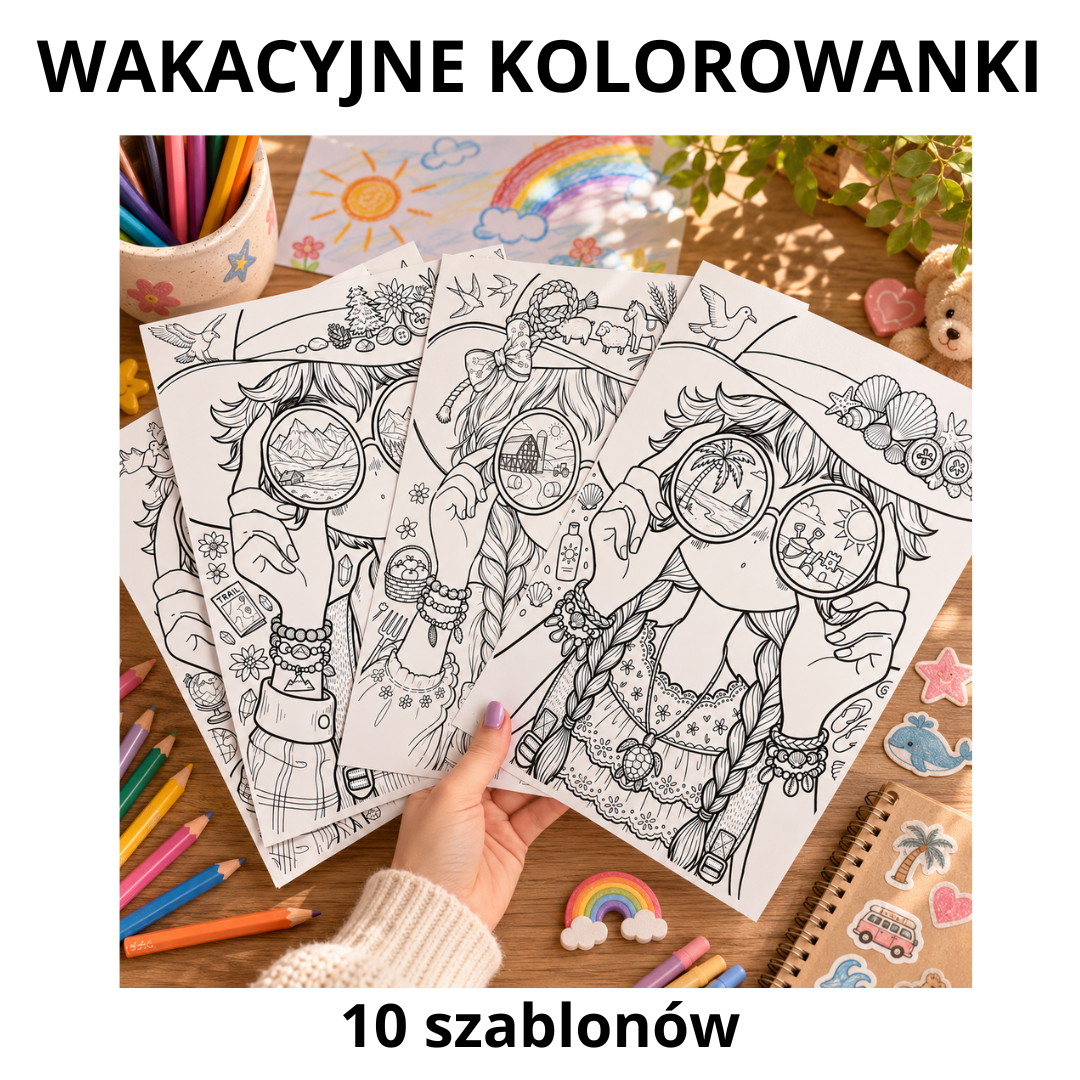 Wakacyjne kolorowanki