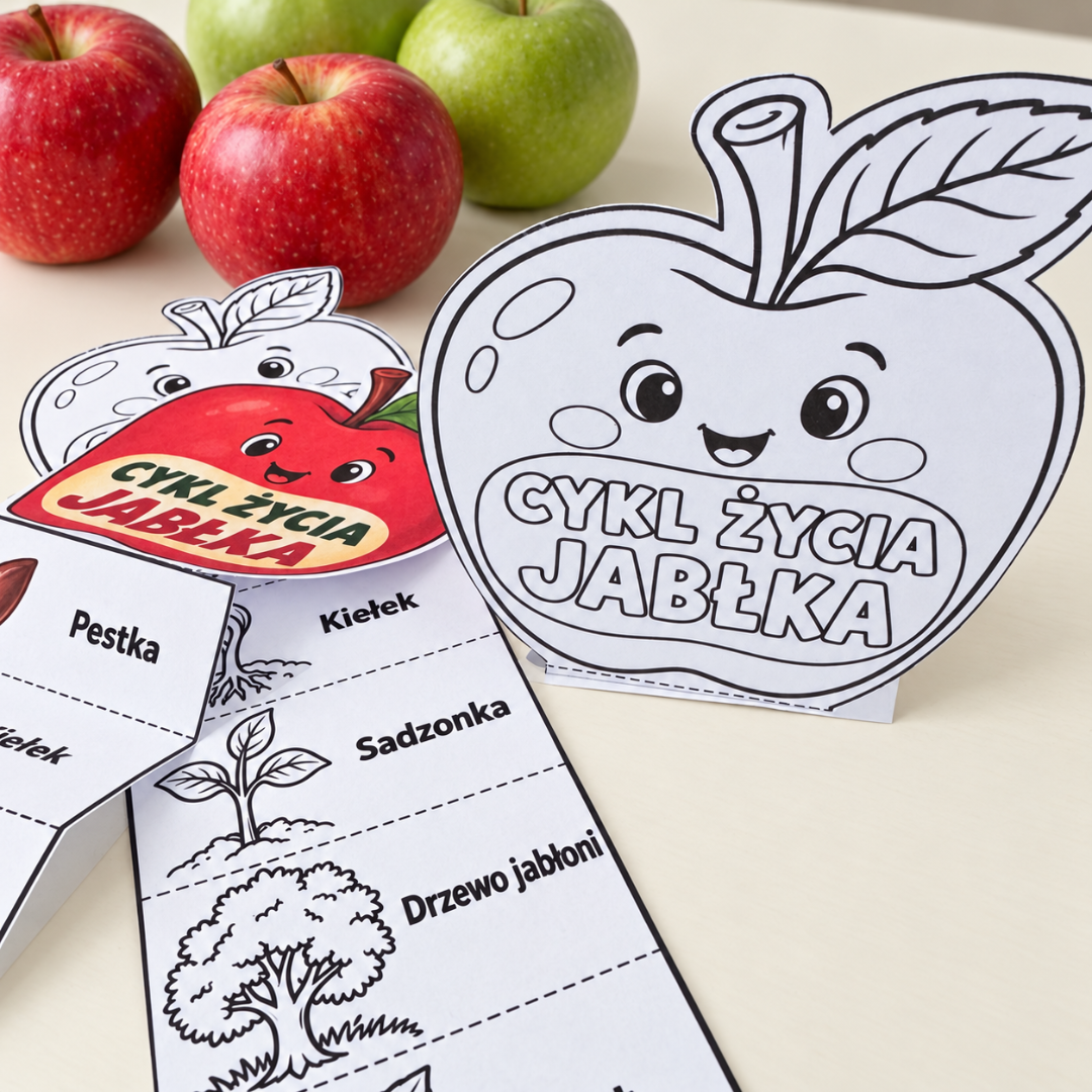 Cykl życia jabłka – jak wytłumaczyć go dzieciom krok po kroku