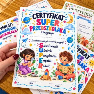 Certyfikaty dla przedszkolaków – za co je wręczać przez cały rok