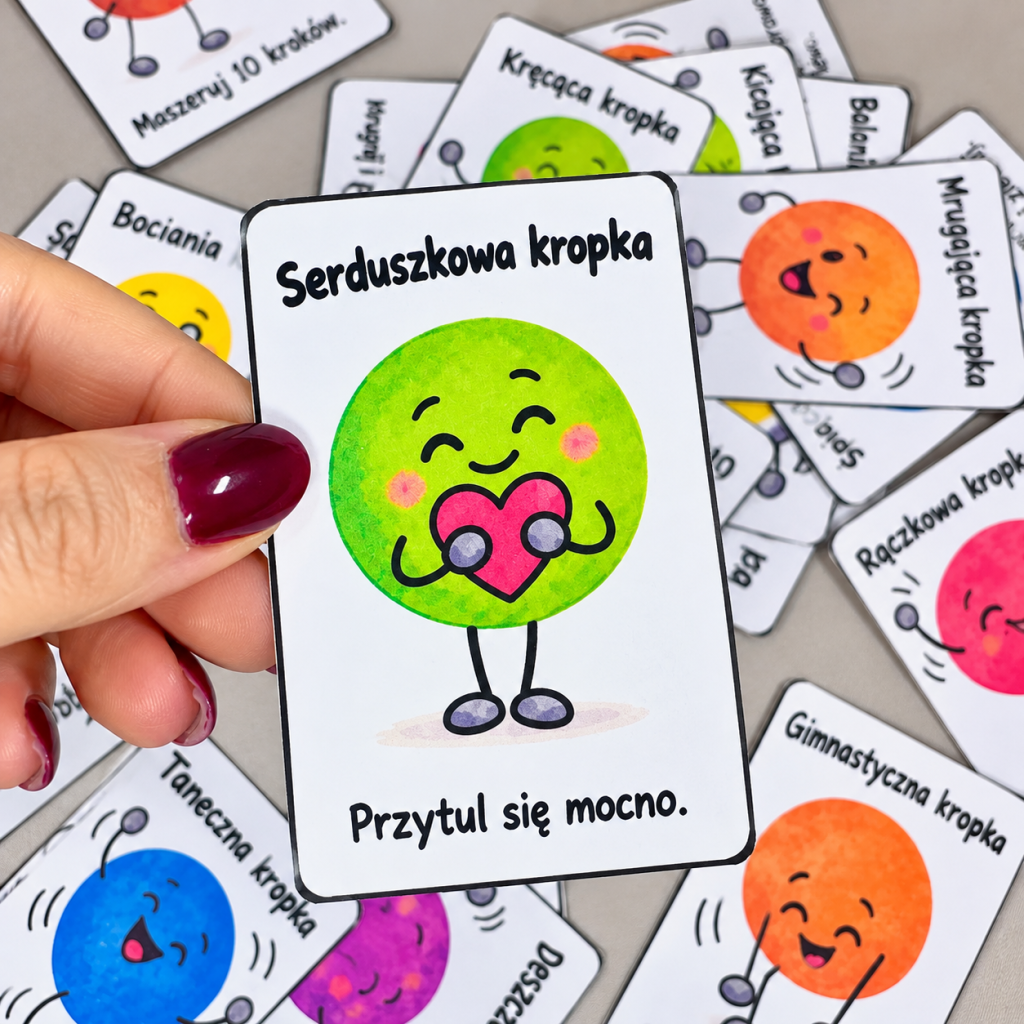 Kropkowe karty ruchowe – 30 kart