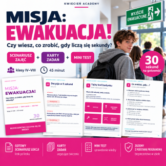 Misja: Ewakuacja! – scenariusz zajęć o bezpieczeństwie dla klas IV–VIII