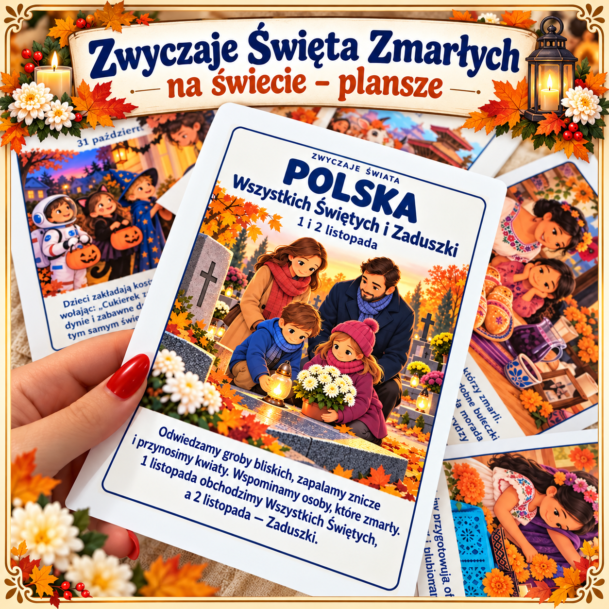 Zwyczaje Święta Zmarłych w różnych krajach – jak opowiedzieć o nich dzieciom (Polska, Meksyk, Japonia i inne)